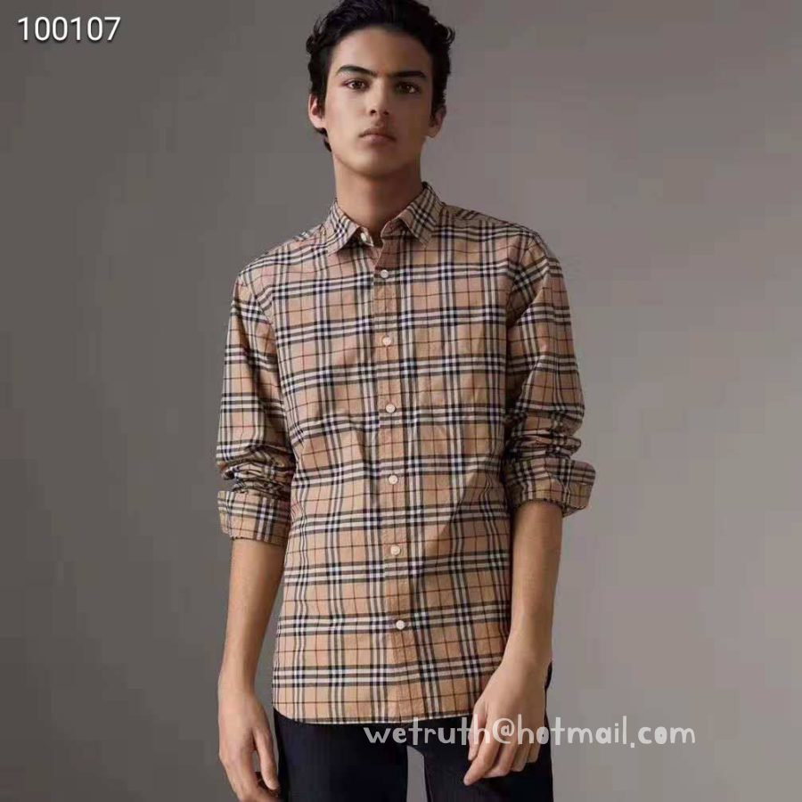 batch_2026_04_12_00_12_IMG_2287 Burberry Cotton Check Shirt Mens Replica Clothing N2910 - Image 1