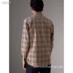 Burberry Cotton Check Shirt Mens Replica Clothing N2910 - Image 6