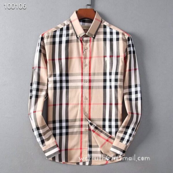 Burberry Cotton Check Shirt Mens Replica Clothing N2909