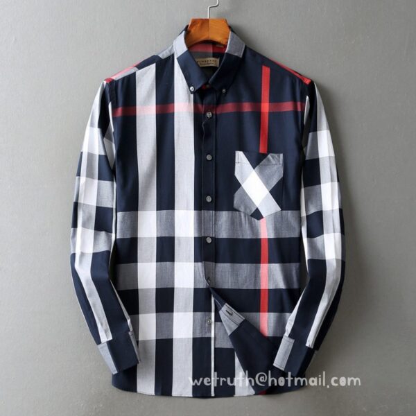 Burberry Cotton Check Shirt Mens Replica Clothing N2915