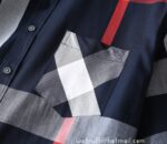 Burberry Cotton Check Shirt Mens Replica Clothing N2915 - Image 5