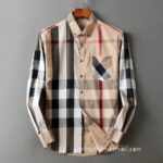 Burberry Cotton Check Shirt Mens Replica Clothing N2914 - Image 7