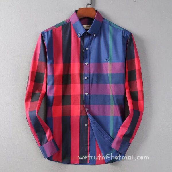 Burberry Cotton Check Shirt Mens Replica Clothing N2911