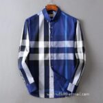 wholesale Mens Clothing Burberry check cotton shirt N2612