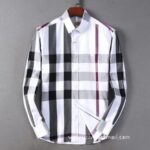 wholesale Mens Clothing Burberry check cotton shirt N2613