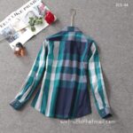Burberry Woman Check Cotton Shirts Z2507 - Image 4