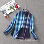 Burberry Woman Check Cotton Shirts Z2506