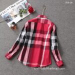 Burberry Woman Check Cotton Shirts Z2504 - Image 5