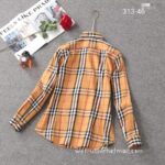 Burberry Woman Check Cotton Shirts Z2503 - Image 5