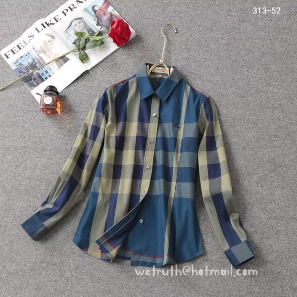 Burberry Woman Check Cotton Shirts Z2501