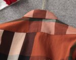 Designer Woman Clothes Burberry Woman Check Cotton Shirt S8211 - Image 6