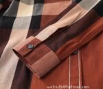 Designer Woman Clothes Burberry Woman Check Cotton Shirt S8211 - Image 2