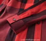 Designer Woman Clothes Burberry Woman Check Cotton Shirt S8208 - Image 3