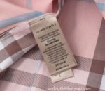 Designer Woman Clothes Burberry Woman Check Cotton Shirt S8206 - Image 3