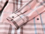 Designer Woman Clothes Burberry Woman Check Cotton Shirt S8206 - Image 2