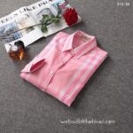 Designer Woman Clothes Burberry Woman Check Cotton Shirt S8205 - Image 4