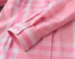 Designer Woman Clothes Burberry Woman Check Cotton Shirt S8205 - Image 3