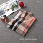 Designer Woman Clothes Burberry Woman Check Cotton Shirt S8204 - Image 4
