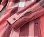 Designer Woman Clothes Burberry Woman Check Cotton Shirt S8203 - Image 2