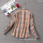 Burberry Woman Check Cotton Shirts Z2509 - Image 5