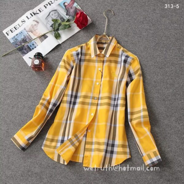 Luxury Shirt Burberry Woman Cotton check shirts G1910