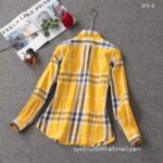 Luxury Shirt Burberry Woman Cotton check shirts G1910 - Image 6