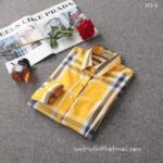 Luxury Shirt Burberry Woman Cotton check shirts G1910 - Image 4