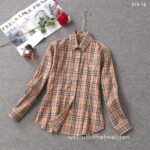 Luxury Shirt Burberry Woman Cotton check shirts G1908