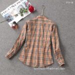 Luxury Shirt Burberry Woman Cotton check shirts G1908 - Image 5