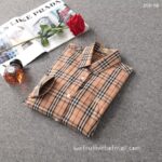 Luxury Shirt Burberry Woman Cotton check shirts G1908 - Image 4