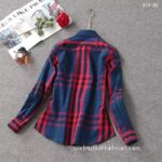 Luxury Shirt Burberry Woman Cotton check shirts G1907 - Image 5
