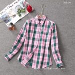 Luxury Shirt Burberry Woman Cotton check shirts G1906