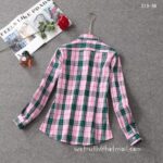 Luxury Shirt Burberry Woman Cotton check shirts G1906 - Image 5