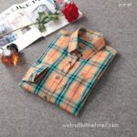 Luxury Shirt Burberry Woman Cotton check shirts G1905 - Image 4