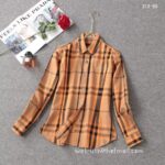Luxury Shirt Burberry Woman Cotton check shirts G1904
