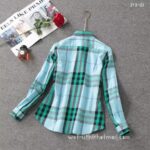 Luxury Shirt Burberry Woman Cotton check shirts G1903 - Image 5