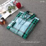 Luxury Shirt Burberry Woman Cotton check shirts G1903 - Image 4