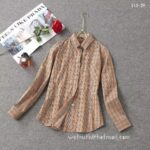 Luxury Shirt Burberry Woman Cotton check shirts G1913