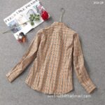 Luxury Shirt Burberry Woman Cotton check shirts G1913 - Image 6