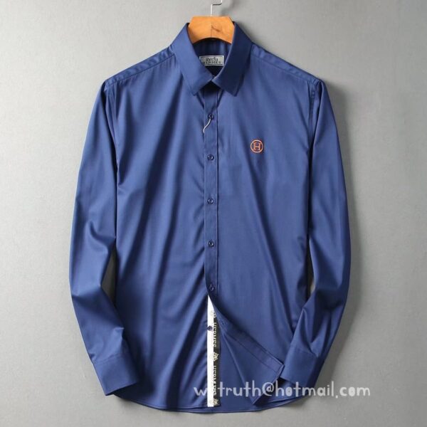 Designer Mens Wear Hermes Cotton Shirt 2834