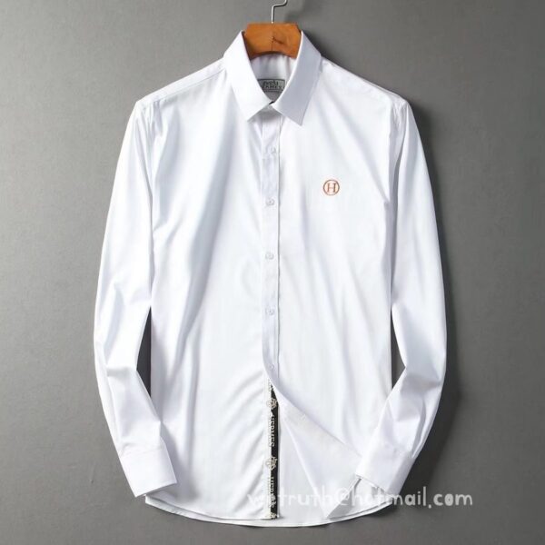 Designer Mens Wear Hermes Cotton Shirt 2833
