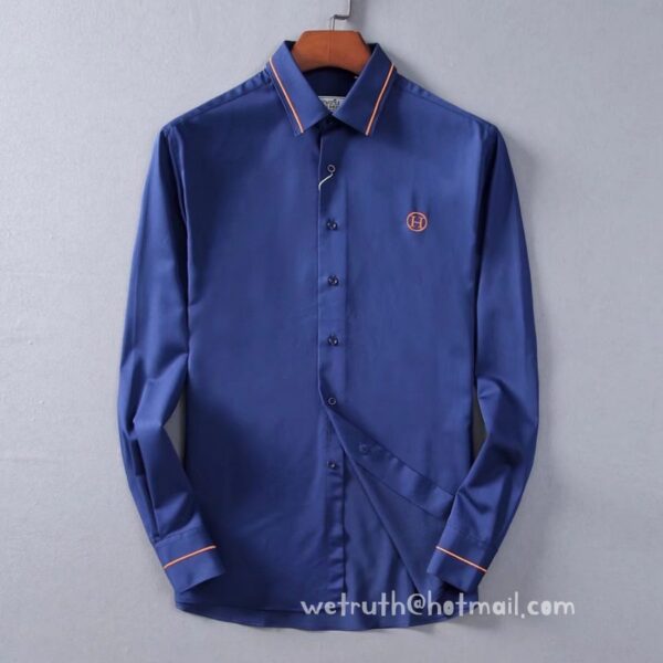 Designer Mens Wear Hermes Cotton Shirt 2832