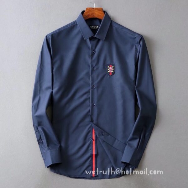 Gucci Mens Cotton Shirts Luxury man wear 9041
