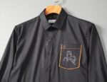 Hermes shirt Mens classic Cotton wear N4811 - Image 4